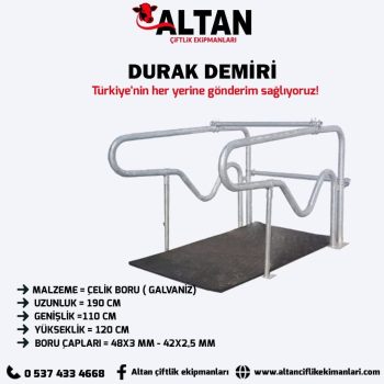 HAYVAN DURAK DEMİRİ
( KOD 32 )SİPARİŞ İÇİN: 0537 433 46 68